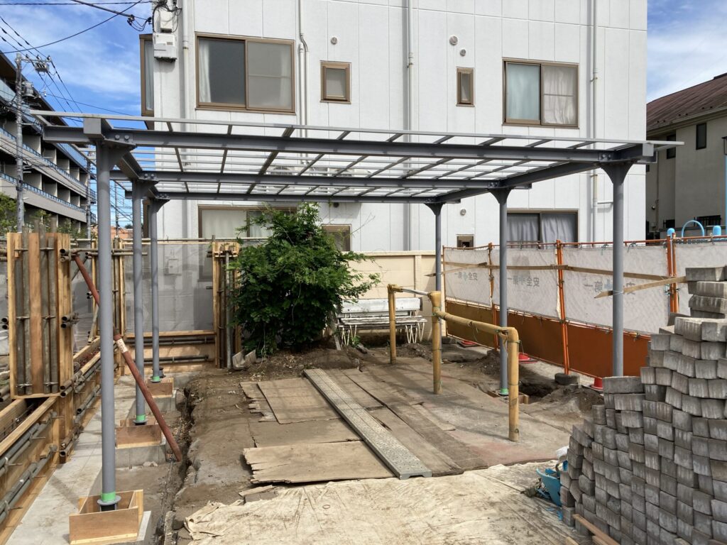 幼稚園藤棚設置工事